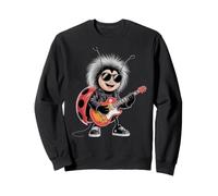 Ladybug Tocando Guitarra Star Lady Bug Rock and Roll Ladybug Sudadera