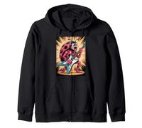 Ladybug Tocando Guitarra Star Lady Bug Rock and Roll Ladybug Sudadera con Capucha