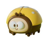 Ladybug Toys 3.7x3.4x2.8 Pulgadas Interactive Sensory Sensory Ballbug Ball Ball Baller USB Toyos de Arrastre para niños Niños para niños 3+ Regalos Amarillo