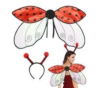 Ladybug Wings - Halloween Costumes | Ladybug Wings Adult | Ladybug Bee Wings Headband for Cosplay Masquerade Accessories for Kids Adults, Girls Halloween Costumes Accessories for Stage