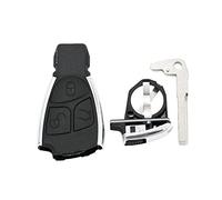 LadyCent 1 Uds. Carcasa de Llave de Coche remota Inteligente, para Mercedes Benz C/E/S Clase CLS Ml CLK Cl, 3 Botones modificados