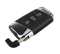 LadyCent 3 Buttons Smart Car Key Shell Case, for Volkswagen Passat B8 Magotan B5
