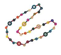 Lady'S Retro Necklace Wooden Bead Chain Women Jewelry for Everyday and Special Occasions