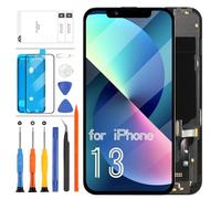 LADYSON Pantalla LCD OLED para iPhone 13 [no LCD], 6.1 pulgadas [Full HD] [COF] para iPhone 13 Pantalla LCD táctil digitalizador Asamblea con herramientas (tamaño pequeño)