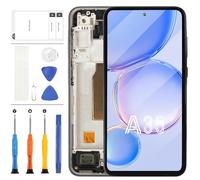 LADYSON Pantalla LCD para Samsung Galaxy A35 5G Display para Samsung Galaxy A35 SM-A356E SM-A356B SM-A356U LCD Pantalla Táctil Digitizer Assembly Reparación Kit con Herramientas (Negro con Marco)