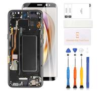 LADYSON Pantalla LCD para Samsung Galaxy S8 G950F SM-G950F Pantalla LCD Pantalla Táctil Asamblea Reemplazo de Cristal Digitalizador con Herramientas (OLED Negro con Marco)