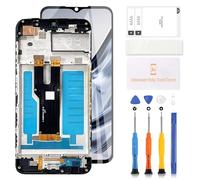 LADYSON Pantalla LCD para ZTE Blade A73 4G/V50 Smart, kit de repuesto de pantalla para ZTE Blade A73 4G/V50 Smart LCD Display Touch Digitizer Glass Full Assembly Piezas de reparación (negro con marco)