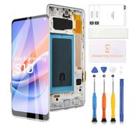 LADYSON Pantalla LCD TFT de repuesto para Samsung Galaxy S10 G973 SM-G973F SM-G973U SM-G973W SM-G9730 pantalla táctil digitalizador montaje completo plateado