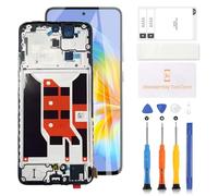LADYSON Pantalla LCD TFT para Oppo Reno12 F 4G CPH2687 Pantalla de repuesto para Oppo Reno12 F 5G CPH2637 LCD Display Touch Digitizer Full Glass Assembly Kit de reparación con herramientas (negro con