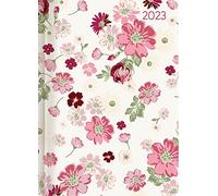 Ladytimer Flower Love 2023 - Agenda de bolsillo A6 (10,7 x 15,2 cm), semanal, 192 páginas, cuaderno de notas, planificador de citas, edición Alpha
