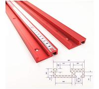 Laecabv 45 tipos 400 mm T-Track T-Slot Mitre Track, aleación de aluminio T Track Miter Track Jig ranura para sierra de mesa, herramienta de carpintería