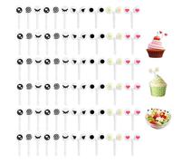 Laeeyin Mini Tenedores de Frutas con Dibujos Animados Bento, Palillos de Dientes, Accesorios para Comida, Pinchos para Adultos, Postres, Fiestas Infantiles