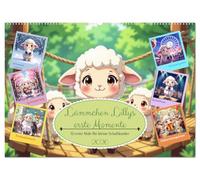 Lämmchen Lillys erste Momente (Wandkalender 2026 DIN A2 quer), CALVENDO Monatskalender: 12 erste Male für kleine Schafskinder