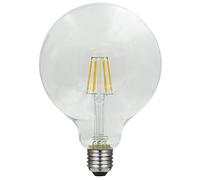 Laes - Bombilla Globo Vintage Filamento LED, E27, 6 watts, Transparente, 125 X 175 mm