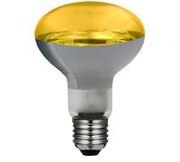 Laes - Bombilla reflectora incandescencia, E27, 60 watts, Amarillo, 80 x 116 mm