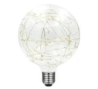 LAES. Globe 125mm. Cosmos Bombilla Led Decorativa Clara 230v 1,4w 2700k e27. 50 Lumen. 10.000 Horas. 165 x 125mm.