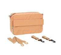 LÄSLÄSSIG Organizador para cochecito de bebé bolso bandolera bolso para cochecito incl. enganche para cochecito/Casual Buggy Organizer Bag camel