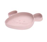 Lässig 1310035755 - Plato de silicona infantil/little chums mouse rosa, unisex Lot de 1
