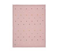Lässig 1542005799 - Manta de punto para bebé algodón orgánico/knitted blanket gots dots, unisex Lot de 1