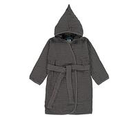 Lässig - Albornoz infantil con capucha (muselina, algodón) gris gris Talla:24-36 meses