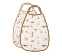 LÄSSIG Babero para bebé (2 piezas) Algodón orgánico Botón de presión/Medium Drop Bib