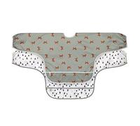 LÄSSIG Baby Long Sleeve Bib Set (2 pcs.) para atar en el protector de captura/babero de manga larga