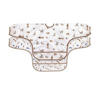 LÄSSIG Baby Long Sleeve Bib Set (2 pcs.) para atar en el protector de captura/babero de manga larga