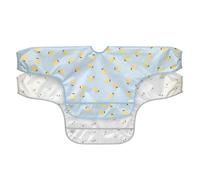 LÄSSIG Baby Long Sleeve Bib Set (2 pcs.) para atar en el protector de captura/babero de manga larga