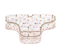 LÄSSIG Baby Long Sleeve Bib Set (2 pcs.) para atar en el protector de captura/babero de manga larga