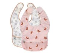 LÄSSIG Bebé Set Babero 2 Pzs. con Protección Repelente al Agua/Lightweight Bib