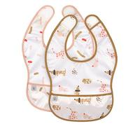 LÄSSIG Bebé Set Babero 2 Pzs. con Protección Repelente al Agua/Lightweight Bib