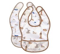 LÄSSIG Bebé Set Babero 2 Pzs. con Protección Repelente al Agua/Lightweight Bib