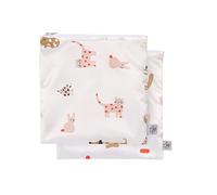 LÄSSIG Bolsa de almacenamiento reutilizable bolsa de aperitivos 2 piezas/Snack Bag Little Mateys spicy orange