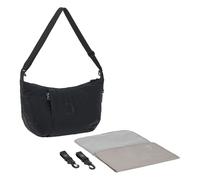 LÄSSIG Bolso cambiador con cambiador, fijación para cochecito, repelente al agua/GRE Lunua Bum Bag black
