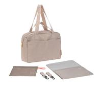 LÄSSIG Bolso cambiador con asa de transporte e fasciatoio, attacco per carrozzina, idrorepellente/GRE Everyday Bag humus