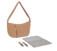 LÄSSIG Bolso cambiador con cambiador, fijación para cochecito, repelente al agua/GRE Lunua Bum Bag almond