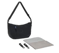LÄSSIG Bolso cambiador con cambiador, fijación para cochecito, repelente al agua/GRE Lunua Bum Bag black
