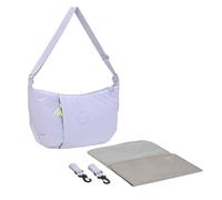 LÄSSIG Bolso cambiador con cambiador, fijación para cochecito, repelente al agua/GRE Lunua Bum Bag lilac
