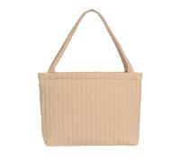 LÄSSIG Bolso cambiador shopper con fijación para cochecito/Casual MIX Shopper Cotton beige