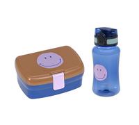 Lässig botella de agua caja de almuerzo About Friends Lunch Set Smile Caramel/Blue negro