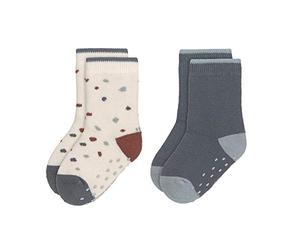 LÄSSIG Calcetines antideslizantes unisex para niños Juego de 2/ Tiny Farmer azul Talla 27-30