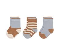 LÄSSIG Calcetines unisex para bebés y niños pequeños Juego de 3/ Azul/ caramelo Talla 23-26