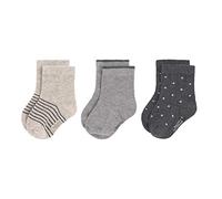 LÄSSIG Calcetines unisex para bebés y niños pequeños Juego de 3/ Gris Talla 12-14