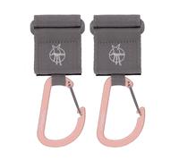 Lässig Casual Stroller Hooks With Carabiner Grey