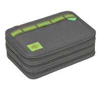 Lässig Estuche para lápices Unique School Triple Pencil Case Slim Unique Anthracite Gris