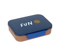 LÄSSIG fiambrera infantil caja para desayuno sin BPA con separador extraíble/Bento-Lunchbox Little Gang Smile navy