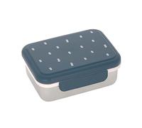 LÄSSIG Fiambrera para niños de acero inoxidable Fiambrera para el desayuno sostenible para el jardín de infancia/Lunchbox Happy prints midnight blue