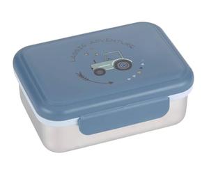 LÄSSIG Fiambrera para niños de acero inoxidable Fiambrera para el desayuno sostenible para el jardín de infancia/Lunchbox Adventure Tractor
