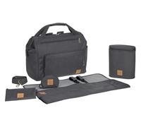 Lässig Goldie Twin Bag - Bolsa para pañales, bolsa de bebé, con función mochila incluida - antracita