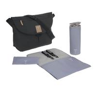 LÄSSIG Green Label Manu - Bolso cambiador para bebé (incluye accesorios), color negro